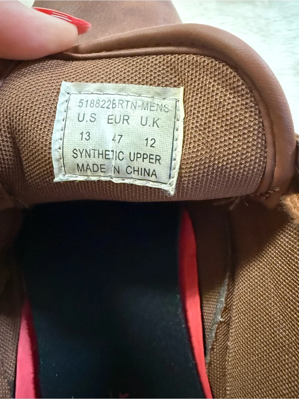 Levi’s Men’s Brown Casual Lace-Up Sneakers Size 13